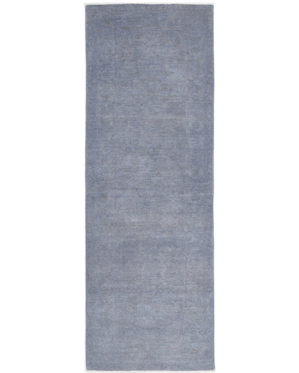 Overdye 2' 8" X 8' 3" Hand Knotted Wool Rug 2' 8" X 8' 3" (81 X 251) / Grey / Wool