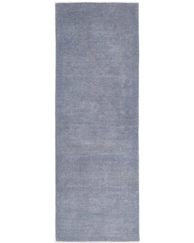 Overdye 2' 8" X 8' 3" Hand Knotted Wool Rug 2' 8" X 8' 3" (81 X 251) / Grey / Wool