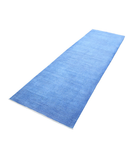 Overdye 2' 11" X 10' 3" Hand Knotted Wool Rug 2' 11" X 10' 3" (89 X 312) / Blue / Wool