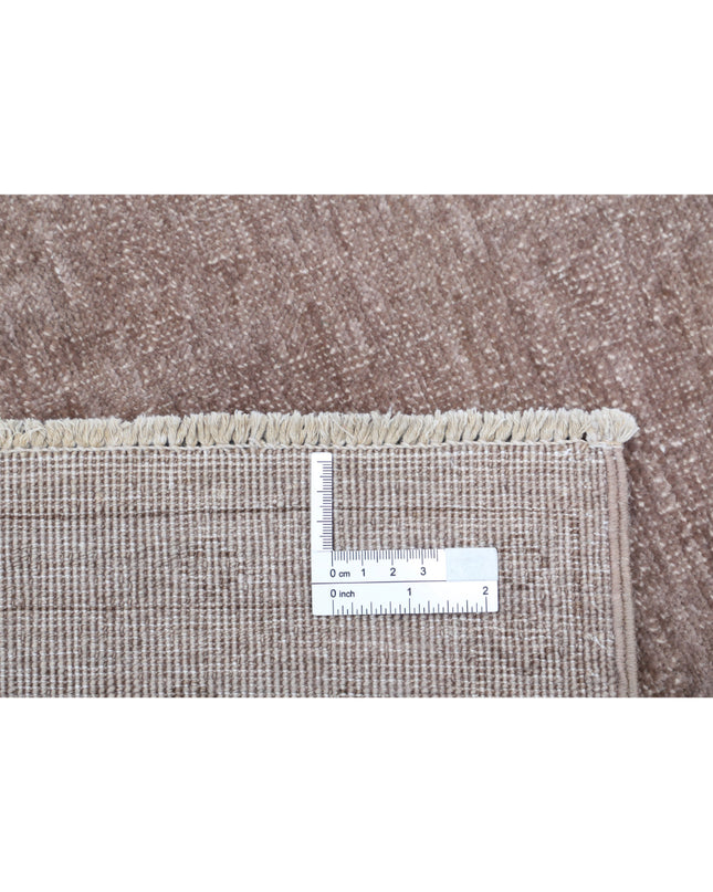 Overdye 3' 1" X 9' 10" Hand Knotted Wool Rug 3' 1" X 9' 10" (94 X 300) / Taupe / Wool