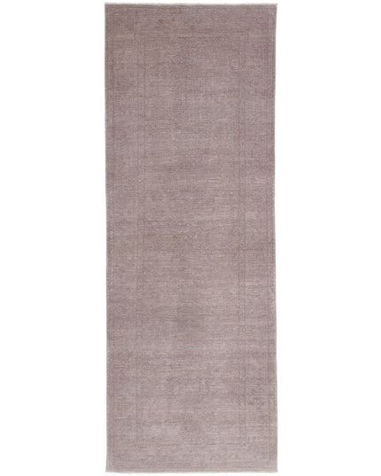 Overdye 3' 1" X 9' 10" Hand Knotted Wool Rug 3' 1" X 9' 10" (94 X 300) / Taupe / Wool