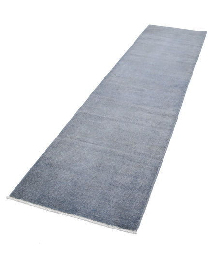 Overdye 2' 4" X 10' 0" Hand Knotted Wool Rug 2' 4" X 10' 0" (71 X 305) / Grey / Wool