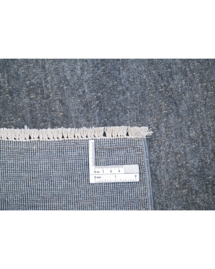 Overdye 2' 4" X 10' 0" Hand Knotted Wool Rug 2' 4" X 10' 0" (71 X 305) / Grey / Wool