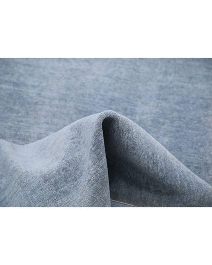 Overdye 3' 1" X 9' 6" Hand Knotted Wool Rug 3' 1" X 9' 6" (94 X 290) / Grey / Wool