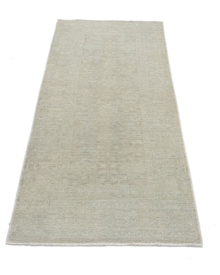 Overdye 2' 6" X 6' 3" Hand Knotted Wool Rug 2' 6" X 6' 3" (76 X 191) / Gold / Wool