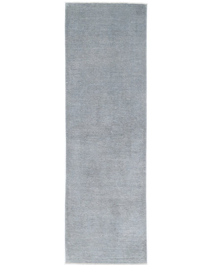 Overdye 2' 3" X 8' 0" Hand Knotted Wool Rug 2' 3" X 8' 0" (69 X 244) / Grey / Wool