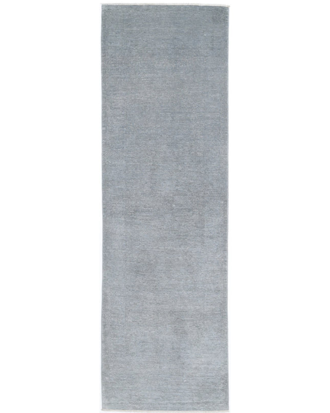 Overdye 2' 3" X 8' 0" Hand Knotted Wool Rug 2' 3" X 8' 0" (69 X 244) / Grey / Wool