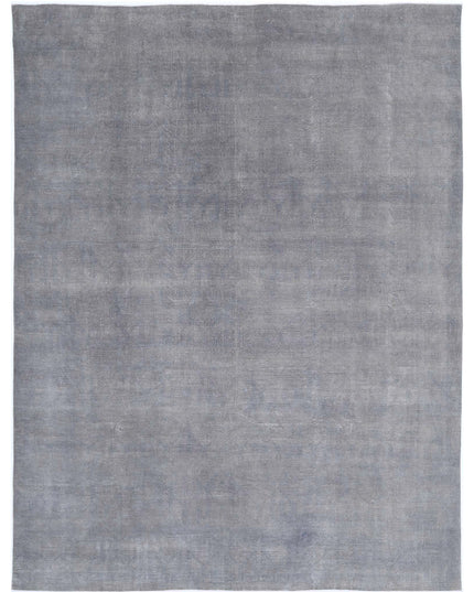 Overdye 11' 10" X 15' 8" Hand Knotted Wool Rug 11' 10" X 15' 8" (361 X 478) / Grey / Wool