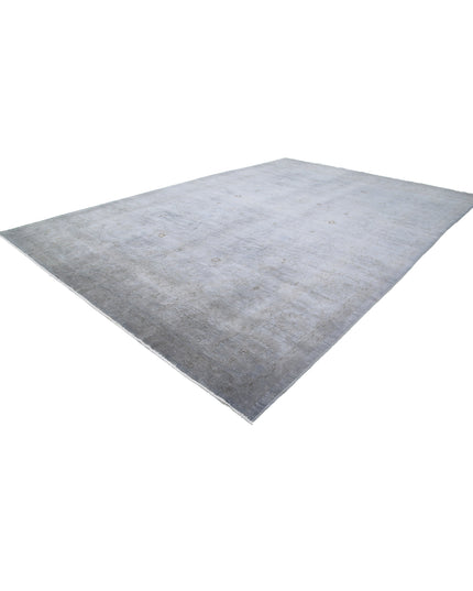 Overdye 11' 9" X 17' 9" Hand Knotted Wool Rug 11' 9" X 17' 9" (358 X 541) / Grey / Wool