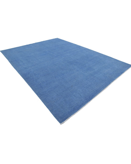 Overdye 8' 10" X 11' 8" Hand Knotted Wool Rug 8' 10" X 11' 8" (269 X 356) / Blue / Wool