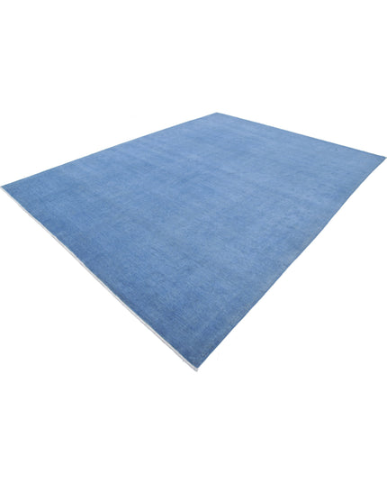 Overdye 8' 10" X 11' 8" Hand Knotted Wool Rug 8' 10" X 11' 8" (269 X 356) / Blue / Wool