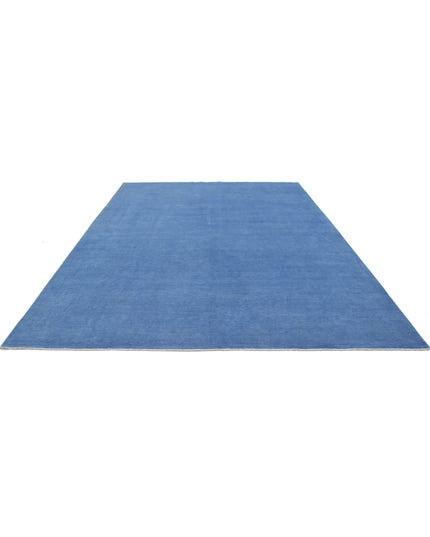 Overdye 8' 10" X 11' 8" Hand Knotted Wool Rug 8' 10" X 11' 8" (269 X 356) / Blue / Wool