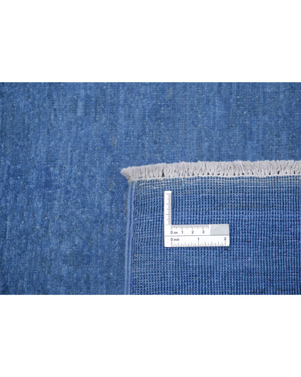 Overdye 8' 10" X 11' 8" Hand Knotted Wool Rug 8' 10" X 11' 8" (269 X 356) / Blue / Wool