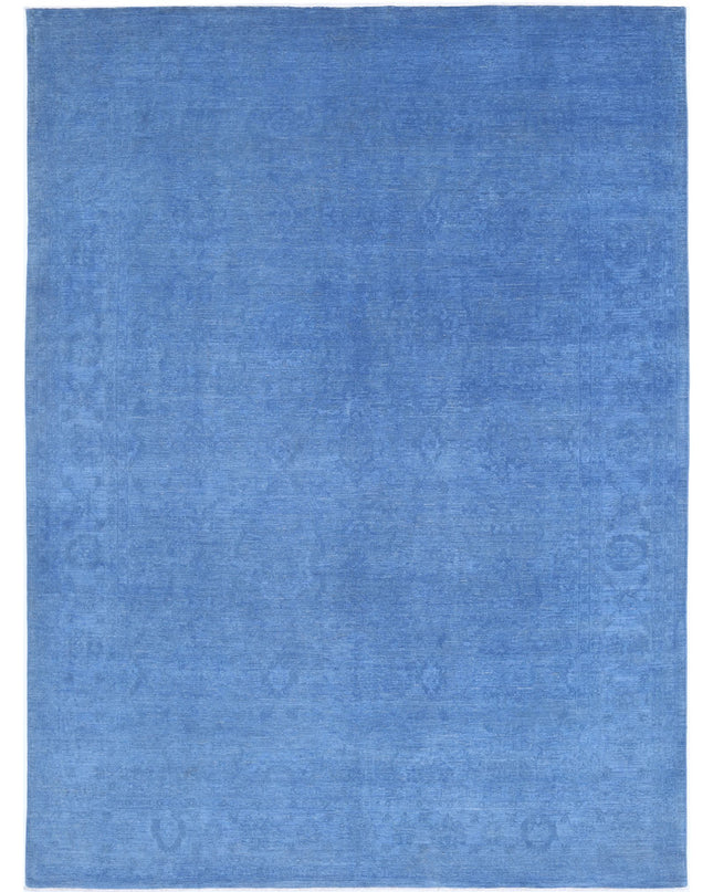 Overdye 8' 10" X 11' 8" Hand Knotted Wool Rug 8' 10" X 11' 8" (269 X 356) / Blue / Wool