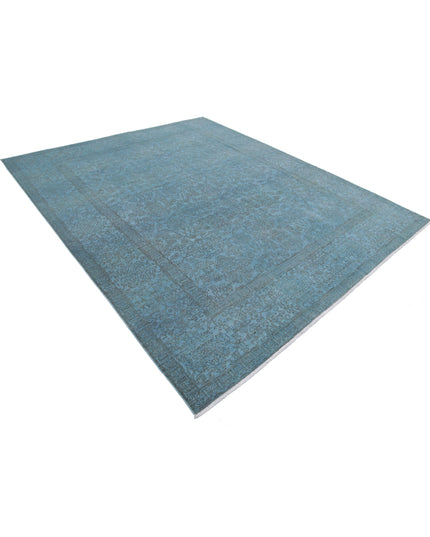 Overdye 8' 0" X 9' 8" Hand Knotted Wool Rug 8' 0" X 9' 8" (244 X 295) / Blue / Wool