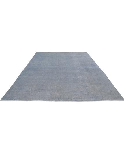 Overdye 8' 8" X 11' 9" Hand Knotted Wool Rug 8' 8" X 11' 9" (264 X 358) / Grey / Wool