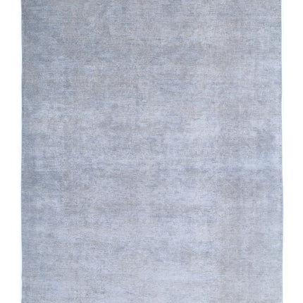 Overdye 8' 8" X 11' 9" Hand Knotted Wool Rug 8' 8" X 11' 9" (264 X 358) / Grey / Wool