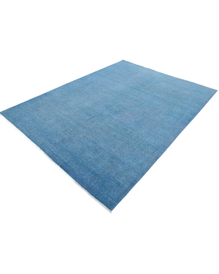 Overdye 6' 2" X 8' 4" Hand Knotted Wool Rug 6' 2" X 8' 4" (188 X 254) / Blue / Wool