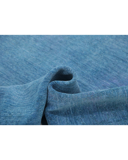 Overdye 6' 2" X 8' 4" Hand Knotted Wool Rug 6' 2" X 8' 4" (188 X 254) / Blue / Wool