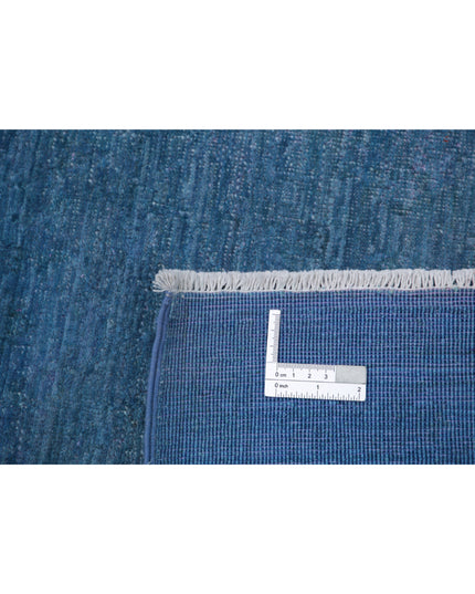 Overdye 6' 2" X 8' 4" Hand Knotted Wool Rug 6' 2" X 8' 4" (188 X 254) / Blue / Wool