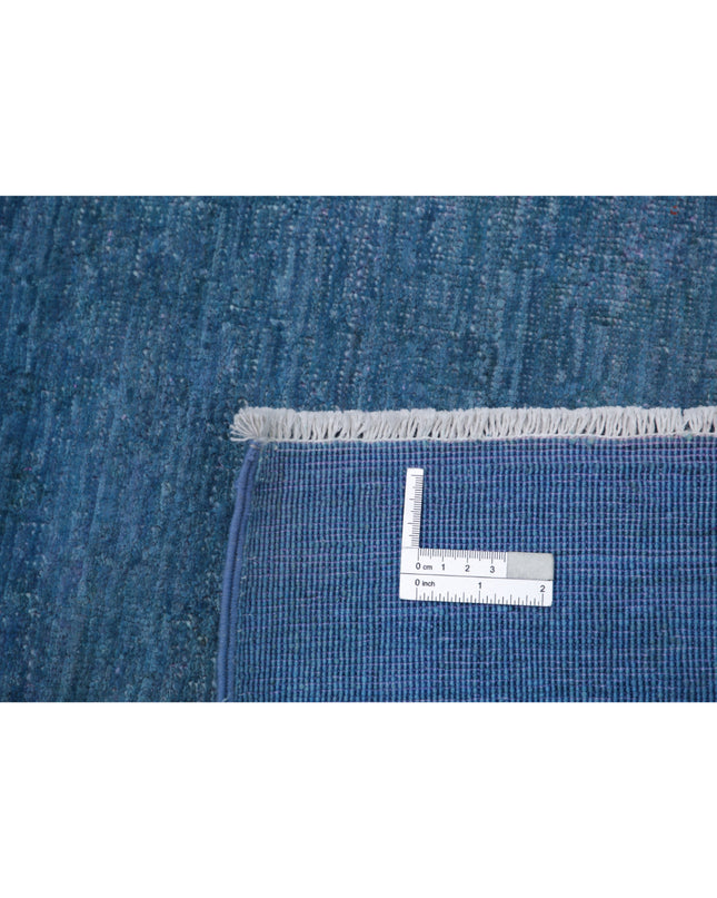 Overdye 6' 2" X 8' 4" Hand Knotted Wool Rug 6' 2" X 8' 4" (188 X 254) / Blue / Wool