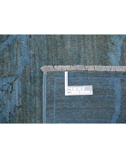 Overdye 5' 11" X 8' 2" Hand Knotted Wool Rug 5' 11" X 8' 2" (180 X 249) / Blue / Wool