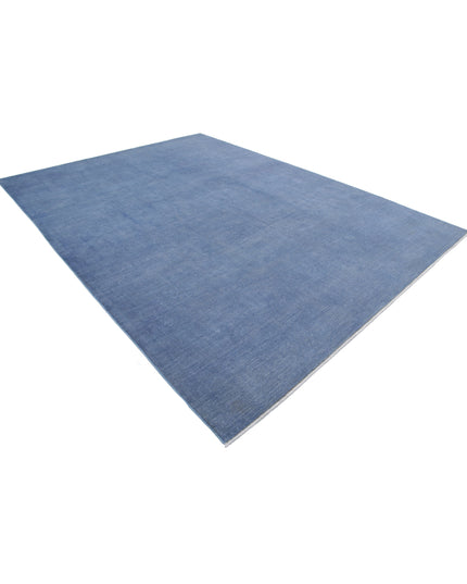 Overdye 8' 11" X 12' 2" Hand Knotted Wool Rug 8' 11" X 12' 2" (272 X 371) / Blue / Wool