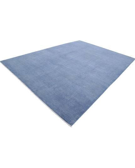 Overdye 8' 11" X 12' 2" Hand Knotted Wool Rug 8' 11" X 12' 2" (272 X 371) / Blue / Wool