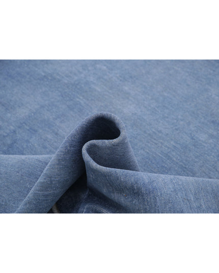 Overdye 8' 11" X 12' 2" Hand Knotted Wool Rug 8' 11" X 12' 2" (272 X 371) / Blue / Wool