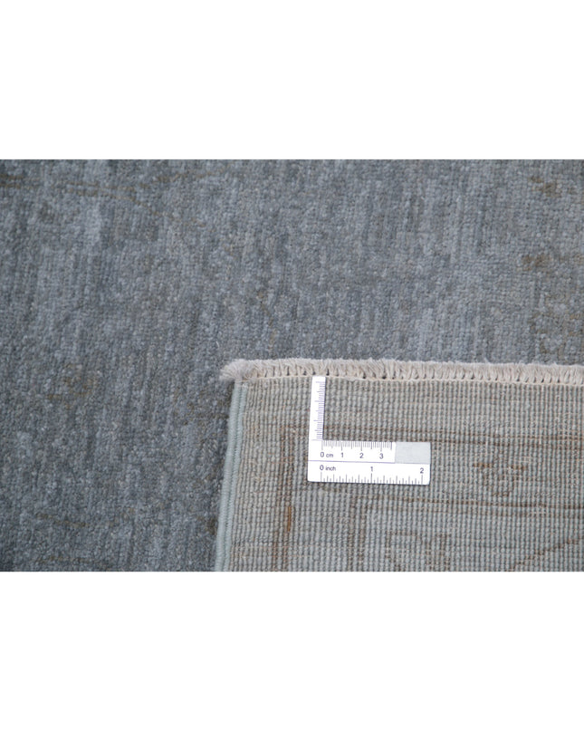 Overdye 3' 10" X 5' 11" Hand Knotted Wool Rug 3' 10" X 5' 11" (117 X 180) / Grey / Wool