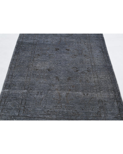 Overdye 3' 11" X 5' 8" Hand Knotted Wool Rug 3' 11" X 5' 8" (119 X 173) / Grey / Wool
