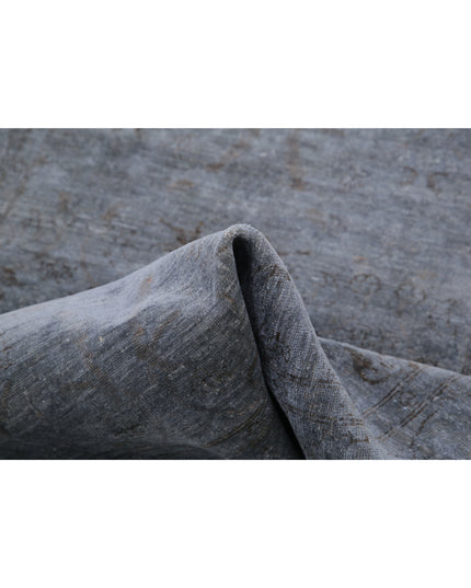 Overdye 3' 11" X 5' 8" Hand Knotted Wool Rug 3' 11" X 5' 8" (119 X 173) / Grey / Wool