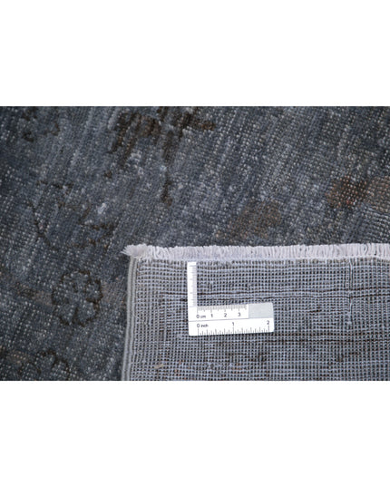 Overdye 3' 11" X 5' 8" Hand Knotted Wool Rug 3' 11" X 5' 8" (119 X 173) / Grey / Wool