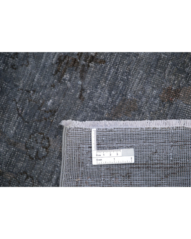 Overdye 3' 11" X 5' 8" Hand Knotted Wool Rug 3' 11" X 5' 8" (119 X 173) / Grey / Wool