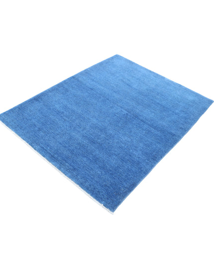 Overdye 3' 11" X 5' 2" Hand Knotted Wool Rug 3' 11" X 5' 2" (119 X 158) / Blue / Wool
