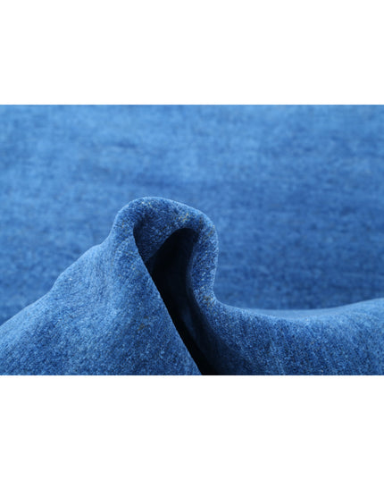 Overdye 3' 11" X 5' 2" Hand Knotted Wool Rug 3' 11" X 5' 2" (119 X 158) / Blue / Wool