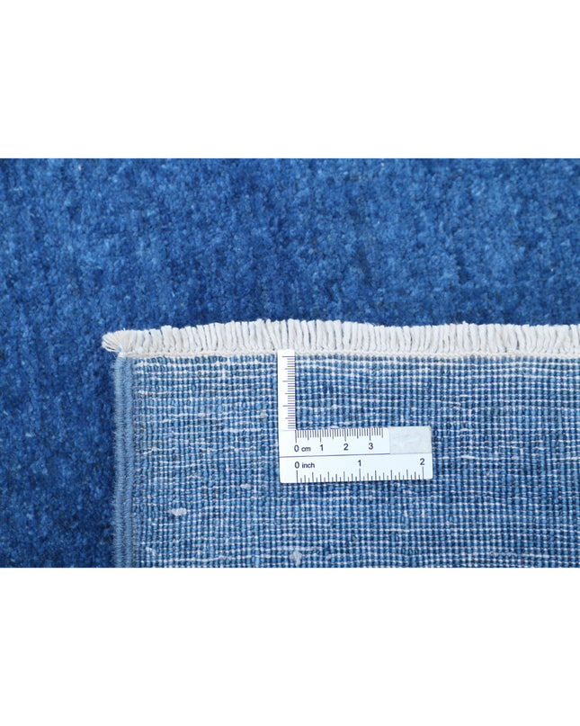 Overdye 3' 11" X 5' 2" Hand Knotted Wool Rug 3' 11" X 5' 2" (119 X 158) / Blue / Wool