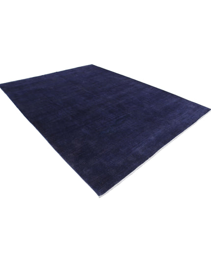 Overdye 8' 7" X 11' 1" Hand Knotted Wool Rug 8' 7" X 11' 1" (262 X 338) / Purple / Wool