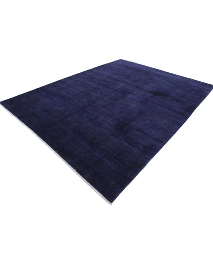 Overdye 8' 7" X 11' 1" Hand Knotted Wool Rug 8' 7" X 11' 1" (262 X 338) / Purple / Wool