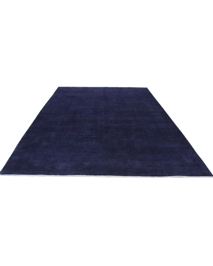 Overdye 8' 7" X 11' 1" Hand Knotted Wool Rug 8' 7" X 11' 1" (262 X 338) / Purple / Wool