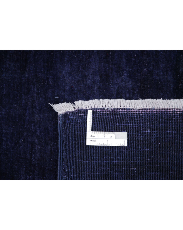 Overdye 8' 7" X 11' 1" Hand Knotted Wool Rug 8' 7" X 11' 1" (262 X 338) / Purple / Wool