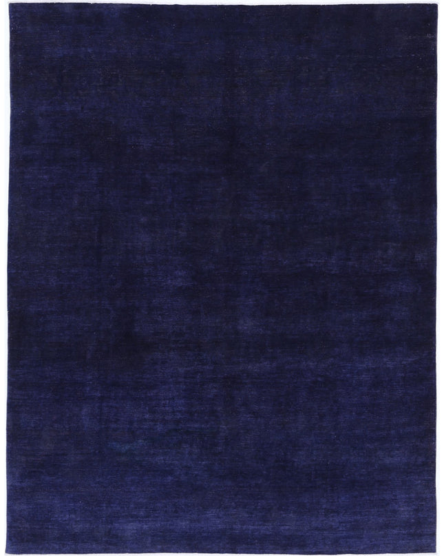 Overdye 8' 7" X 11' 1" Hand Knotted Wool Rug 8' 7" X 11' 1" (262 X 338) / Purple / Wool