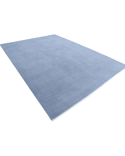 Overdye 8' 8" X 12' 1" Hand Knotted Wool Rug 8' 8" X 12' 1" (264 X 368) / Grey / Wool