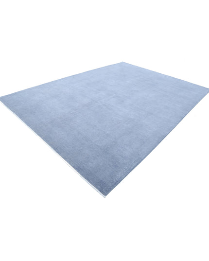 Overdye 8' 8" X 12' 1" Hand Knotted Wool Rug 8' 8" X 12' 1" (264 X 368) / Grey / Wool