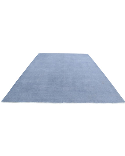 Overdye 8' 8" X 12' 1" Hand Knotted Wool Rug 8' 8" X 12' 1" (264 X 368) / Grey / Wool