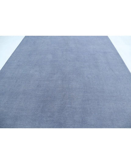 Overdye 8' 8" X 12' 1" Hand Knotted Wool Rug 8' 8" X 12' 1" (264 X 368) / Grey / Wool