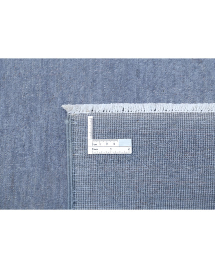 Overdye 8' 8" X 12' 1" Hand Knotted Wool Rug 8' 8" X 12' 1" (264 X 368) / Grey / Wool