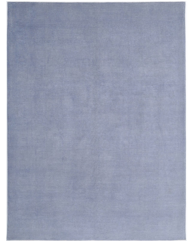 Overdye 8' 8" X 12' 1" Hand Knotted Wool Rug 8' 8" X 12' 1" (264 X 368) / Grey / Wool