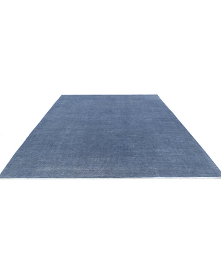 Overdye 8' 10" X 11' 9" Hand Knotted Wool Rug 8' 10" X 11' 9" (269 X 358) / Grey / Wool