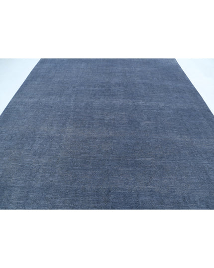 Overdye 8' 10" X 11' 9" Hand Knotted Wool Rug 8' 10" X 11' 9" (269 X 358) / Grey / Wool